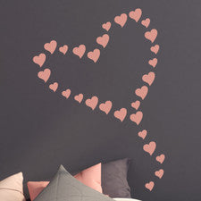 Calcomanías de pared extraíbles de vinilo dormitorio guardería LOVE HEARTS KITE decoración del hogar