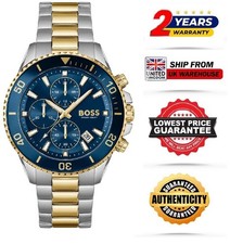 NUEVO RELOJ CRONÓGRAFO BOSS HB 1514257 GENUINO PARA HOMBRE Admiral AZUL - 2 AÑOS Garantía