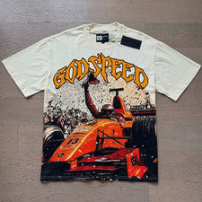NUEVA Camiseta Para Hombre Godspeed Manga Corta Estilo Street Rock Algodón Puro 2 Colores