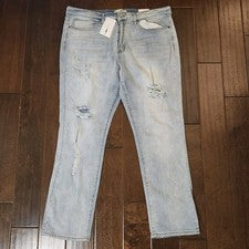 Pantalones de mezclilla ajustados Danny azules desgastados de moda Nova para hombre - talla 40 nuevos con etiquetas