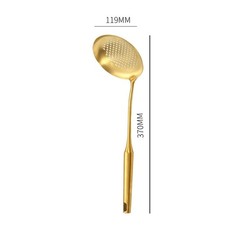 Juego de utensilios de cocina de acero inoxidable dorado estable Utensilios de cocina confiables
