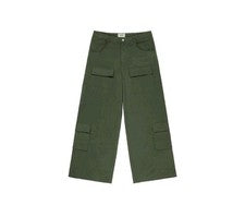 Pantalones cargo Joshua Mohamed verde JM pierna ancha para hombre 30 nuevos con etiquetas Ripstop