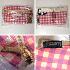 Bolso Bandolera Fydelity Fanny Pack Rosa Púrpura Cuadros Guinga, Pequeño, Pastel