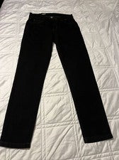 Pantalones de Trabajo Hurley Para Hombre Talla 30 Negros Elastizados Calce Ajustado 14.5" Apertura de Pierna Nuevos con 
