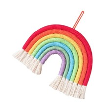 Adornos de macramé decoración arco iris decoraciones de pared para dormitorios hogar niñas