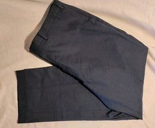 Pantalones de vestir para hombre Indochino azul marino frente plano ligeros forrados de lana 42x28 nuevos sin etiquetas