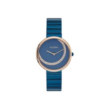 Adora Trends Reloj De Mujer Ø 32mm Azul/Dorado Rosa Acero Inoxidable