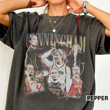 Camisa Sophie Cunningham, camiseta estilo vintage Point God, ropa para aficionados