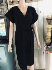Vestido para mujer diseñado por ASOS talla 2 negro envolvente
