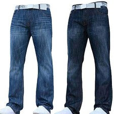 Pantalones de mezclilla Smith and Jones para hombre calce regular pierna recta cintura 36 32 34