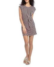 Vestido ceñido al cuerpo Sanctuary Flamingo Geo cintura retorcida negro talla múltiple XS