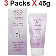 Crema facial Eva Skin Care with Vitamins (7 en 1) - (3 paquetes X 45 gm) 1,58 oz.