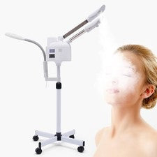 Vaporizador facial profesional 3 en 1 lámpara de aumento LED para el cuidado de la piel facial spa belleza