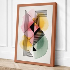 Impresión geométrica en lienzo Balance arte de pared decoración del hogar listo para colgar