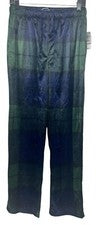 Pantalones de pijama para hombre Club Room de lana a cuadros de terciopelo con cordón cintura S nuevos con etiquetas