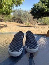 $60- Tenis VANS Checkerboard Clásicos Sin Cordones Unisex de Lona para Hombres 9.5 Mujeres 11