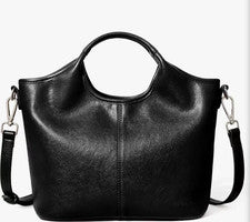 Cartera bandolera BOSTANTEN de cuero vegano para mujer con asa superior suave cremallera