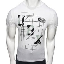 CAMISETA MANGA CORTA HOMBRE MANGA CORTA CUELLO REDONDO BLANCA MODA URBAN X 77 NUEVA CON ETIQUETAS TALLA S