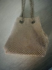 Bolso de noche Olivia Miller para mujer mini estrás con cordón correa de cadena