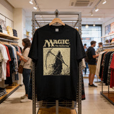 Camiseta Retro Magic The Gathering Grim Reaper Camiseta Gráfica Juego Fantasía S-5XL