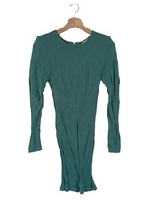 Ivyrevel Vestido Punto Mujer Verde Hasta la Rodilla Casual Elegante T. 34