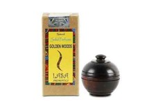 Lasa Golden Woods Aromatics Perfume Natural Sólido Cuerpo Musk En Tarro de Madera - 6 gm