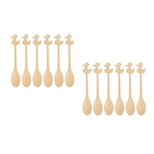 Juego de 2 cucharas de especias pequeñas utensilios de cocina de bambú cuchara de arroz