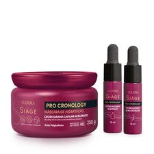 Kit Cronología Siàge Pro - Sistema de Recuperación Capilar de 3 Pasos (Hidratación Nutrición