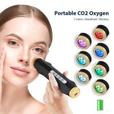 Pluma burbuja de oxígeno CO2 portátil recargable herramienta de limpieza facial para el cuidado de la piel