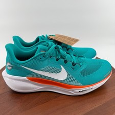 Nike Air Zoom Pegasus 41 NFL Miami Dolphins verde azulado naranja IB3200-300 para hombre talla 13