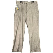 Pantalones Savane a medida calce recto para hombre 36x30 informales de negocios profesionales nuevos
