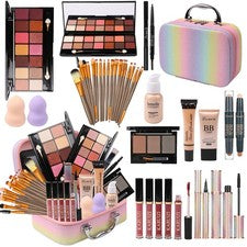 Set de Maquillaje para Niñas, Kit Arco Iris, Cajas de Belleza con Multicolor