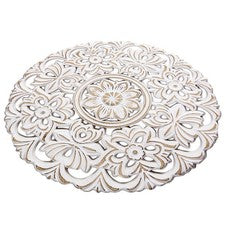 Suministro de arte de pared de madera 1 pieza madera resistente colgante decoración patrón de flores para el hogar