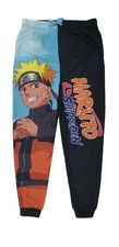 Pantalones para dormir Naruto Shippuden para hombre con gráficos de anime medianos estilo jogger