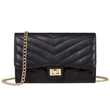 LUJO Bolsos Bandolera Pequeños para Mujer Moda, Monederos Pequeños, U Negro