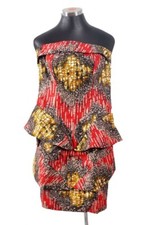 Vestido Ankara Talla 8 Estampado Africano Moda Cera 100% Algodón