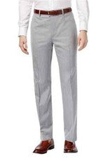 Pantalones elásticos de ajuste clásico Alfani para hombre color gris jaspeado W32xL32 estilo 10003030