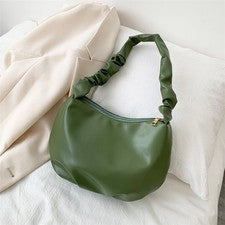 Bolso de Mano Ligero Diseño Plisado Bolso de Hombro Moda Bolsa de Almacenamiento