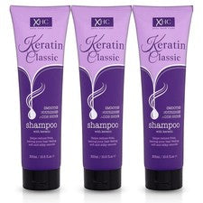 3x Champú Clásico Xpel Cuidado del Cabello Queratina 300 ml