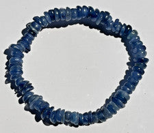 Blauer Disthen Kyanit Armband Splitterarmband Edelstein Kristall Heilstein 7 mm