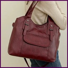 Bolso de hombro de cuero de alta calidad para mujer de marca de diseñador