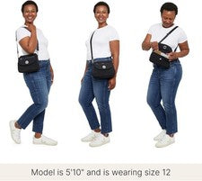 Bolso Bandolera Baggallini Calais para Mujer - Ligero, Resistente al Agua, RFID P