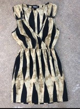 Vestido informal de verano TELA para mujer talla XS sin mangas tie dye tono tierra