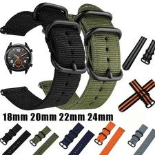 Correa de reloj militar de nailon 18 mm 20 mm 22 mm correa tejida liberación rápida reemplazo duradero