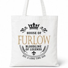 Bolso Shopper Casa Of Algodón Apellido Familiar FURLOW