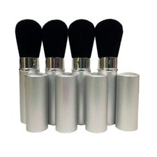 Cepillo facial de aplicación retráctil Runway Beauty - plateado (juego de 4)
