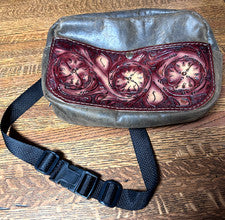 Bandolera Western de cuero marrón paquete de cintura, unisex, correa ajustable de 48", prisión