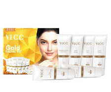Kit facial VLCC dorado, piel brillante y brillante | extractos de rosas | brillo de salón - 60 g