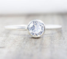 Anillo Piedra Lunar Plata de Ley 925 Hecho a Mano Anillo Piedra Lunar Piedra Preciosa Todas las Tallas MK*