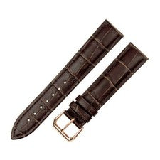 Correa de reloj de cuero de grano de cocodrilo Croco correa hebilla de pasador 12 ~ 24 mm